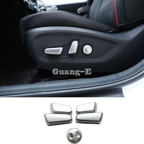 For Kia Kx5 Sportage 2016 2017 2018 Styling Cover Detector ABS Chrome Seat Adjustment Knob Button Switch Trim Accessories 5pcs