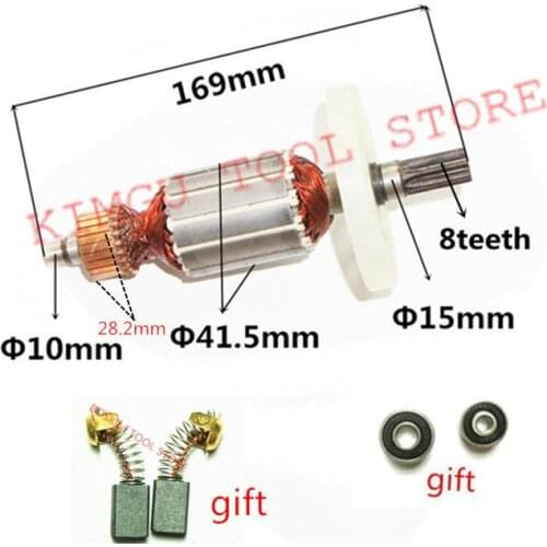 Motor Armature Engine rotor AC220-240V Replacement for HITACHI 38 PR-25B PR-38E PH-40F Hammer Drill Machine Armature