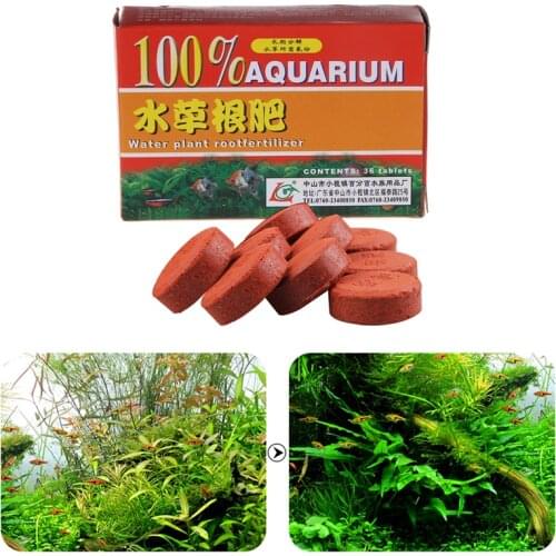 36 Tablets Aquarium Grass Plant Root Fertilizer Water Plant Tank Weed Fertilizer With Active Iron Manganese Aquarium Accessories