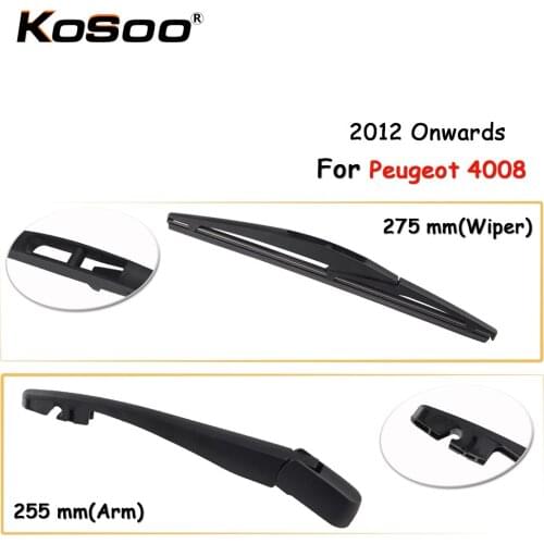 KOSOO Auto Rear Car Wiper Blade For Peugeot 4008,275mm 2012 Onwards Rear Window Windshield Wiper Blades Arm,Car Accessories