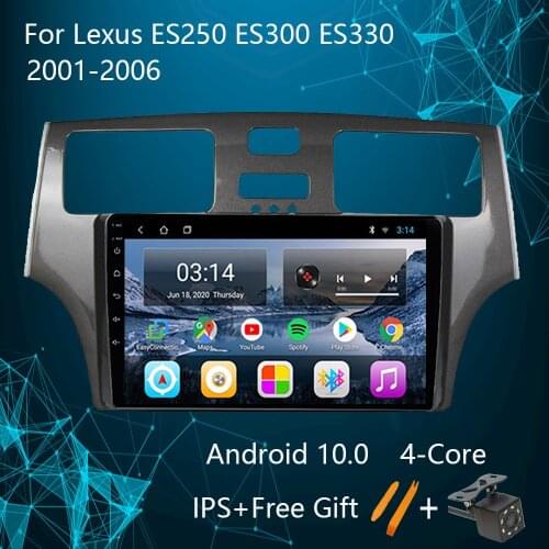 For Lexus ES250 ES300 ES330 2001- 2006 Android 10 Head Unit Car Radio Multimedia Video Player Navigation GPS Mirror Link SWC USB