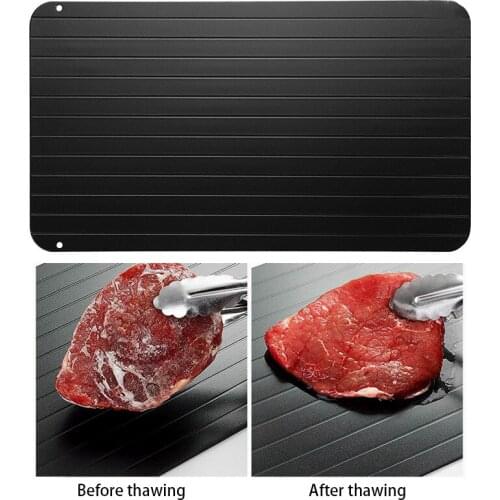 Rapid Defrost Tray Aluminium Portable Fast Defrosting Plate Board Frozen Meat Thawing Fresh Healthy Food Gadgets Kitchen Tools