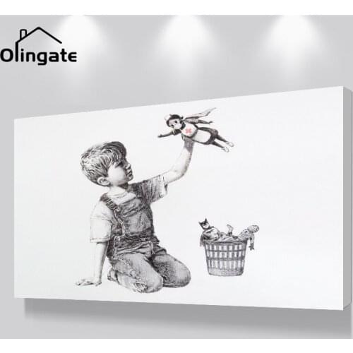 Black and White Cartoon Nurse Tribute Wall Art Canvas Painting Poster and Pictures of One Piece for Living Room Bedroom Decor