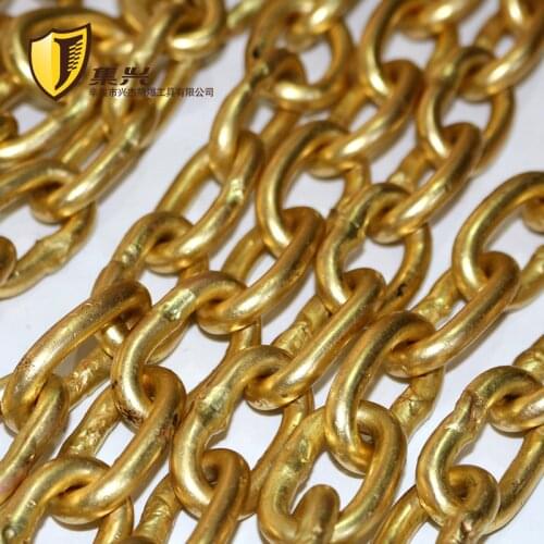 6 mm diameter ,Explosion-proof brass chain, pure copper industrial copper chain, pure brass chain