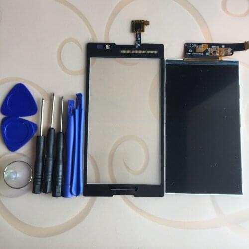For Sony Xperia C S39H S39 C2304 C2305 Touch Screen Digitizer Sensor Panel LCD Display Monitor Screen Panel + Tools