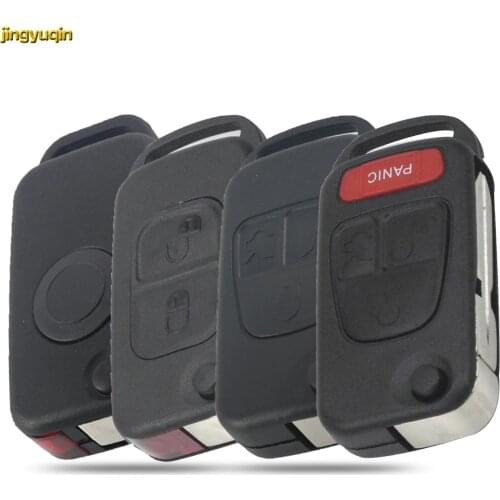 Jingyuqin Remote Car Key Fob Shell For Mercedes For Benz B200 A160 W124 W202 W210 HU39 HU64 1/2/3/4 Buttons Flip Case