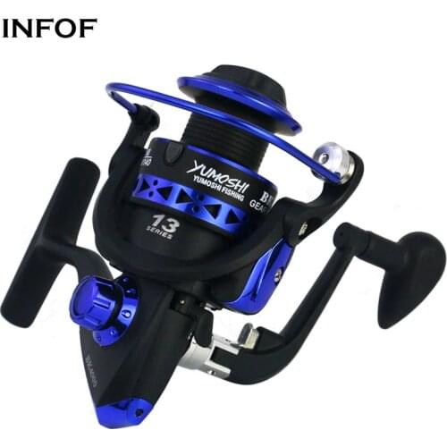 INFOF Fishing Reel BK1000-7000 Spinning Reel 5.5:1 13BB Max Drag 8KG Carp Fishing Tackles Freshwater Reels