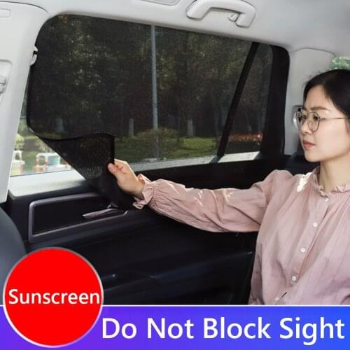 Magnetic Car Window Sun Shade Safety UV Protection Fine Outdoor Anti-resistance Repairing Parts Mesh Side Window 120GSM