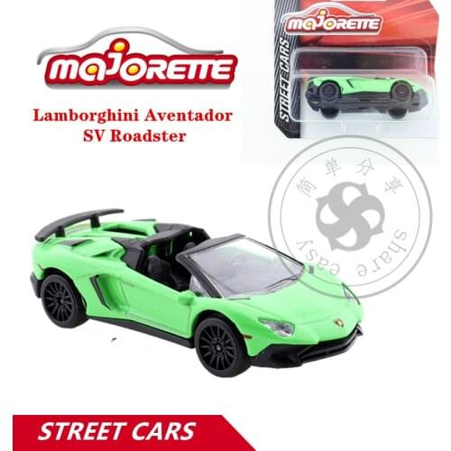 Majorette 1/64 Street Cars Series Cars Lamborghini Aventador SV Roadster Hot Pop Kids Toys Motor Vehicle Diecast Metal Model