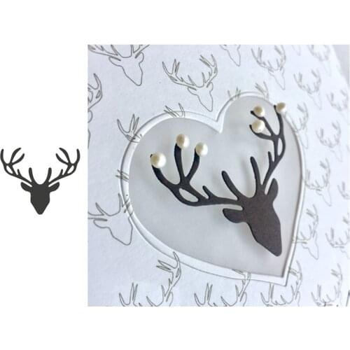 Metal cutting dies deer head cut die mold Scrapbook paper cards making paper crafts knife mould dies new 2019