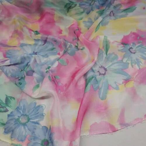 Flowing Chiffon Cosplay Dress Fabric 30D Silky Breathable DIY Scarf Blouse Material