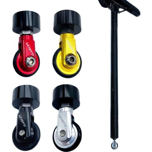 Folding Bike Easy Wheel 33.9mm Seatpost Seat Post Mounted Saddle Tube Roller