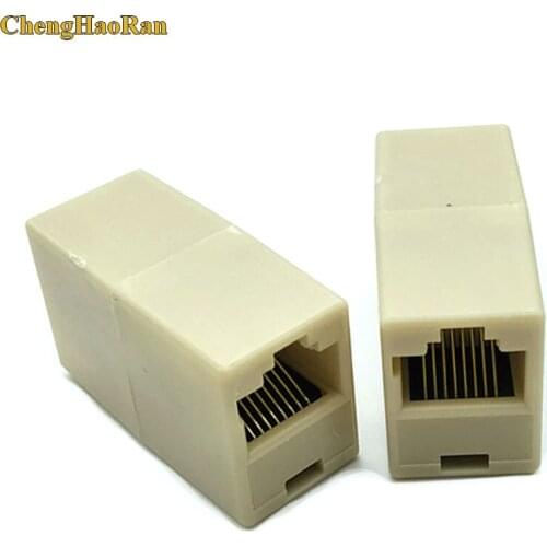 1pcs Network Ethernet Dual Straight Head Lan Cable Joiner Coupler RJ45 CAT 5 5E 6 6a Extender Plug Network Cable Connectors