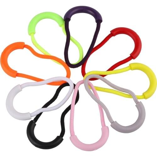12 pieces/lot Zipper head U-shaped Cord Zipper Pull Strap multiple colour Outdoor Zipper accessories