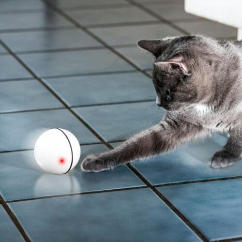 USB Charging Pet Cat Toy Led Glowing Pet Toy Ball 360 Degree Rotation Spherical Cat Toy
