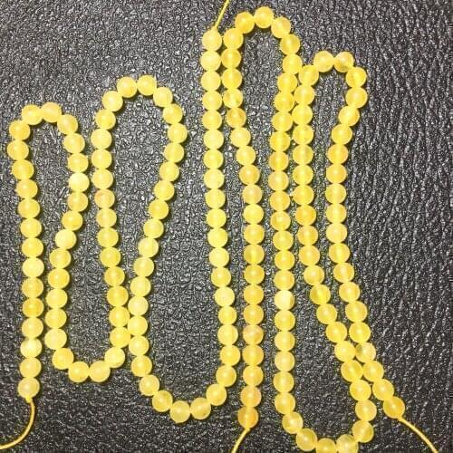 AMBER YELLOW ROUND 4/5mm for DIY jewelry making loose beads FPPJ wholesale beads nature gemstone