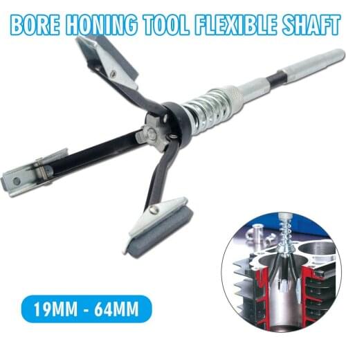 1pc Car Engine Small Brake Cylinder Honing Tool Flexible Shaft Durable 19-64mm Auto Repair And Maintenance Tools