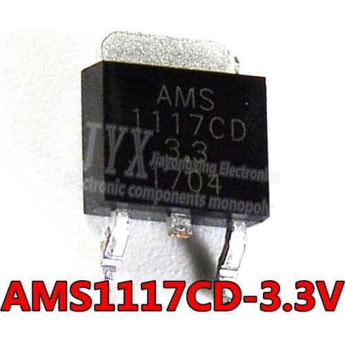 10PCS/LOT AMS1117CD-3.3V TO-252 AMS1117-3.3 New original spot hot sale