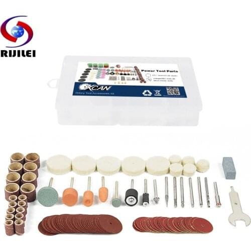 RIJILEI 105Pcs BIT SET SUIT MINI DRILL ROTARY TOOL & FIT DREMEL Grinding,Carving,Polishing tool sets,grinder head Abrasive Disc