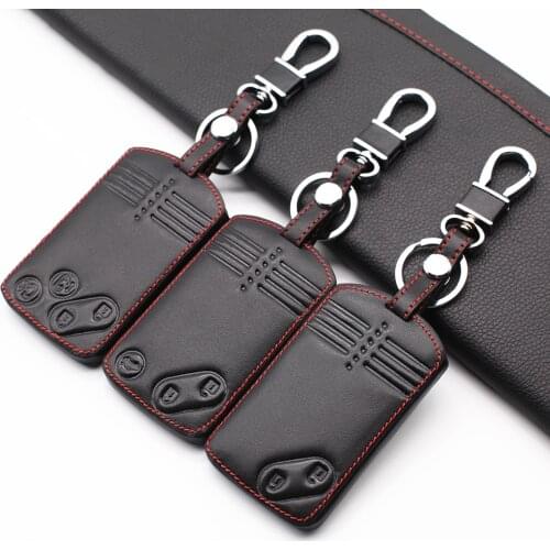 2020 Hot sale genual leather key bag,auto key holder case for Mazda 2 3 5 6 8 MX5 Mazda CX-3 CX-5 CX-7 CX-9 axela 3, 2 3buttons
