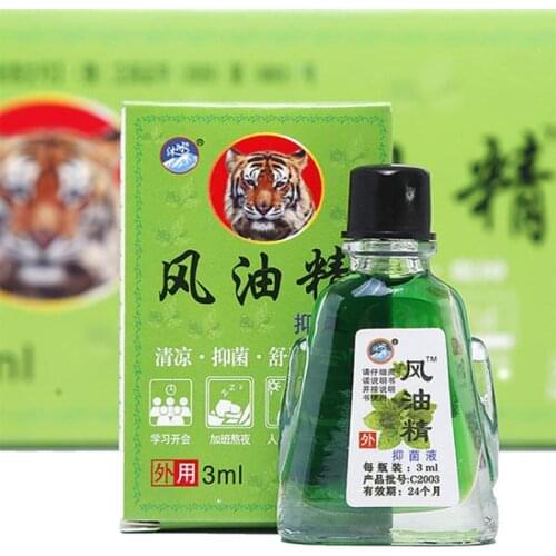 3ml Mint Balm Refreshing Oil For Headache Dizziness Medicinal Oils Rheumatism Abdominal Pain Fengyoujing With Box Anti-mosquito