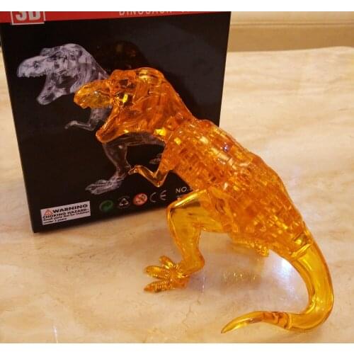 DIY 3D Puzzle Toy Dinosaur Simulation Animal Model Creative Assembled Education Toys Birthday Gifts For Children Kids Boy