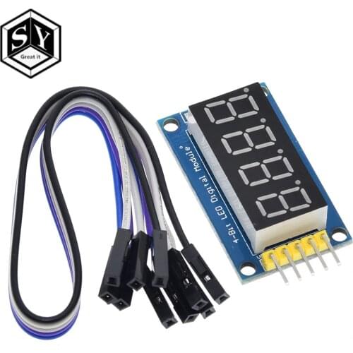 GREAT IT 4 Bits Digital Tube LED Display Module Four Serial for Arduino 595 74hc595 Driver