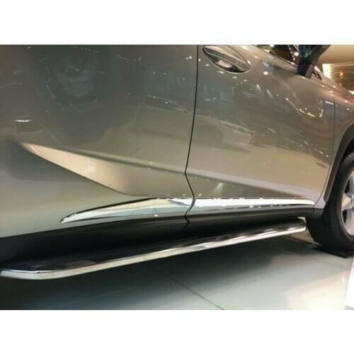 4Pcs ABS Chrome Side Body Moulding Cover Trim For Lexus NX200t NX300h 2015-2018