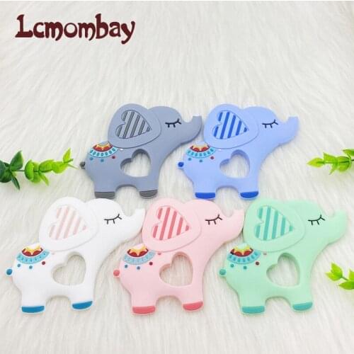 5/10pc BPA Free Silicone Elephant Teether rodent Baby Teething Toys Chewable Animal Shape Baby Products Nursing Gift
