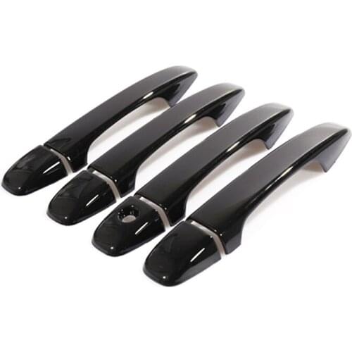 8pcs/Set Glossy Black Car Exterior Door Handle Cover Trim Decoration Fit for Subaru WRX STI 2015 2016 2017 2018 2019 2020