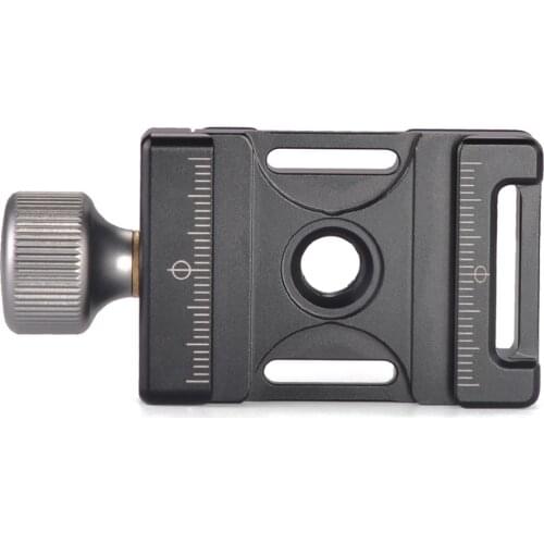 Andoer 38mm Aluminum Screw Knob DSLR Camera Tripod Mini Quick Release Clamp Compatible for Arca Swiss for 38mm QR Plate