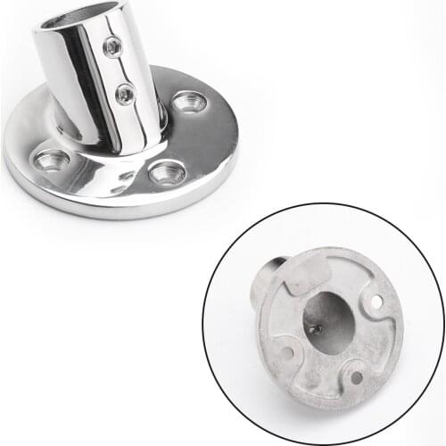 Areyourshop 60 Degree 7/8" Pipe Boat Hand Rail Fittings Round Base 316 Grade Stainless Steel Boat Accessories Parts
