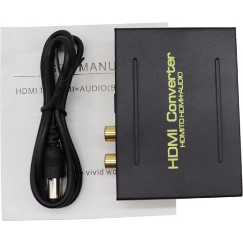 Audio Splitter Audio Extractor Converter to HDMI-compatible Support 5.1CH Format Output HDMI-compatible SPDIF Optical RCA Adapt