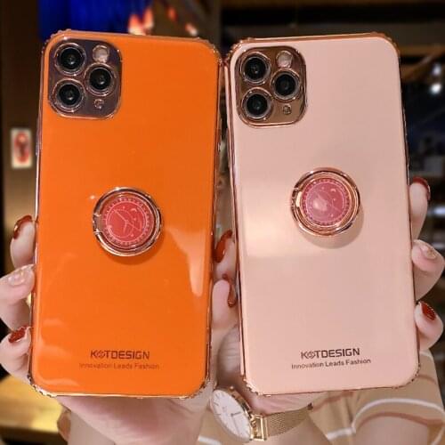 Luxurious Originality Rings Bracket Phone Case For IPhone 12 mini 12 Pro Max 11 Pro X XR XS Max Cover For iphone 7 8 Plus SE2020