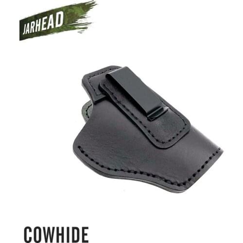 Cowhide Leather IWB Concealed Carry Gun Holster for Glock 17 19 22 23 43 P226 P229 Ruger Beretta 92 M92 s&w Pistols Clip Case