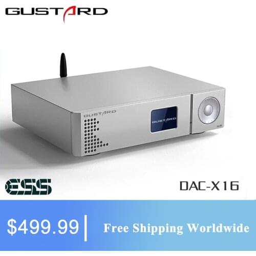 GUSTARD DAC-X16 Dual ES9068 Balanced Decoder Bluetooth 5.0 MQA Full Decoding