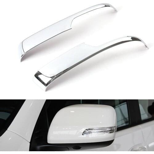 Chrome Door Mirror Strip Trim For Toyota Land Cruiser 200 2012 2013 2014 2015 2016 2017 2018 Decoration