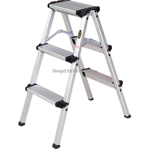 Household Folding Ladder Four Or Five Step Step Step Stool Thickened Aluminum Alloy Double Side Herringbone Ladder Shooting Stoo