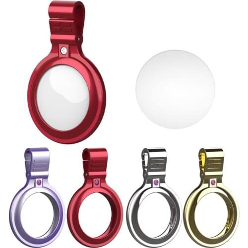 For Airtags Metal Protective Sleeve For Locator Tracker Anti-lost Device Keychai X5QC