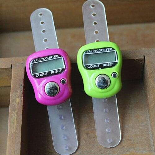 Mini Finger Counter LCD Electronic Digital Tally Counter For Sewing Knitting Weave Tool Buddhist Islam Muslim Prayer Accessories
