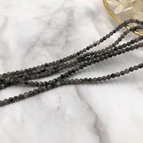 Strands Natural Grade A Labradorite Gemstones 3mm Round Loose Stone Beads 125pcs for Jewelry Craft Making