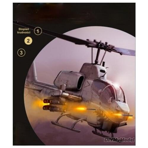 DIYMyModeI AH-1W 1:33 armed helicopter DIY Handcraft Paper Model KIT Handmade Toy Puzzles Gift Movie props