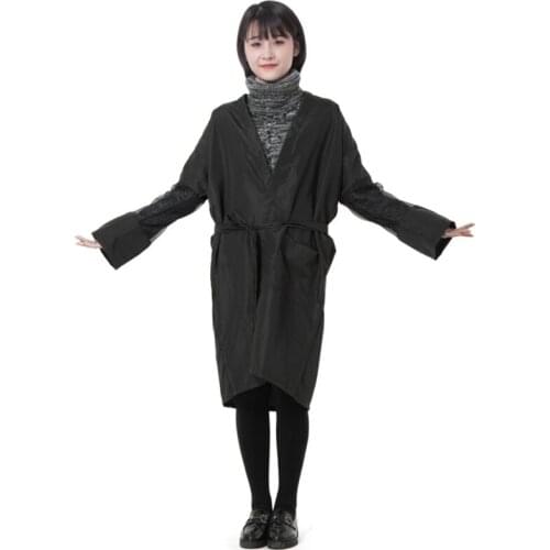 Polyester Hairdressing Kimono For Clients Light Weight Hairdresser Robe With Net Sleeve Universal Size Adult Hair Kimono Robe