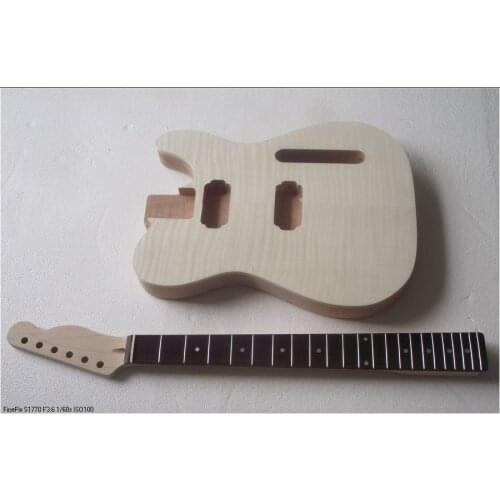 First-class Unfinished electric guitar body with neck