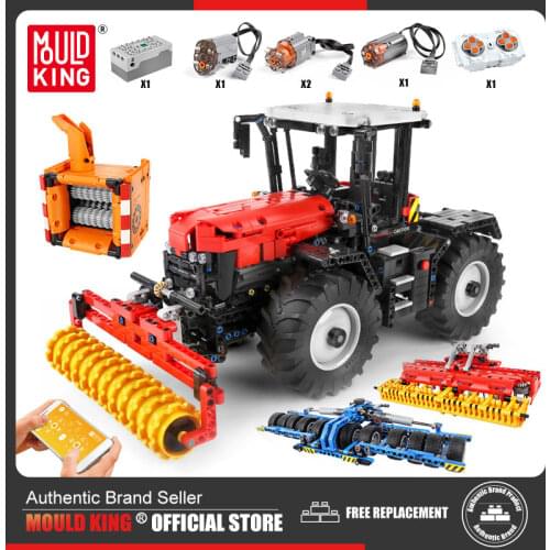 MOULD KING MOC High-Tech The RC Tractor Fastrac 4000er Truck Set Building Blocks Bricks Kids Educational Toys Christmas Gifts