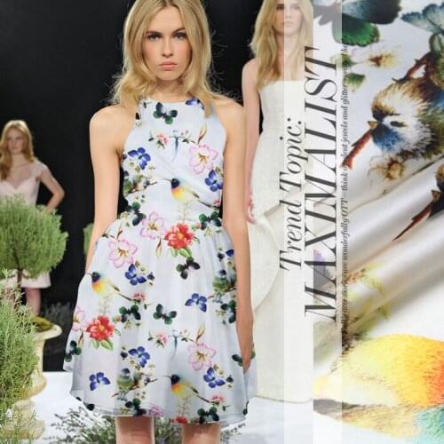 135 cm wide silk organza fabric meter 14 mm printed silk fabric for dress crisp dress organza satin fabric wholesale silk cloth