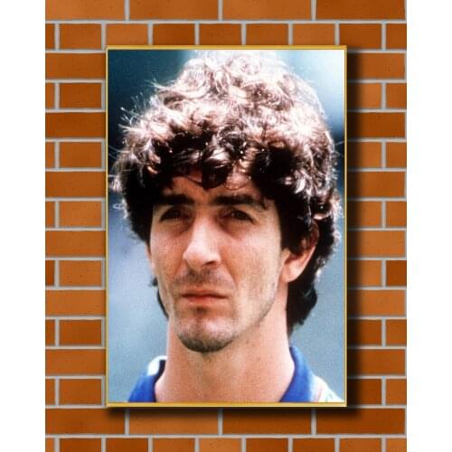 Silk Poster Home Decoration Paolo Rossi Italy Legend Great Footballer Star (2) Wall Art Christmas Gift