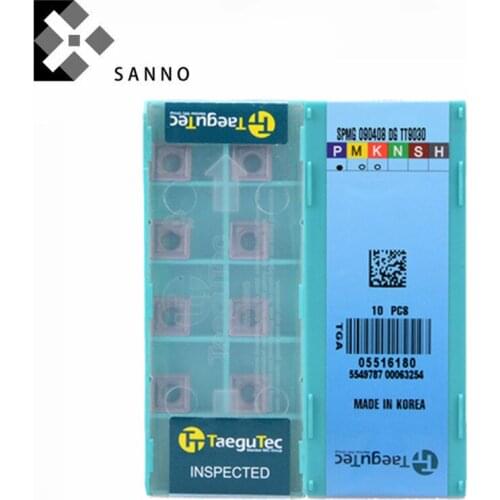 SPMG090408-DG SPMG110408-DG TT9030 / TT8020 cnc carbide U drilling inserts glooving cutter square fast power drill bit blade