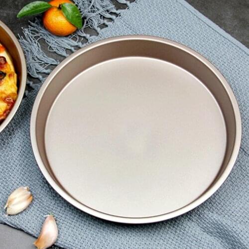 Heat-resistant Smooth Edge Carbon Steel Non-stick Pizza Plate for Gifts