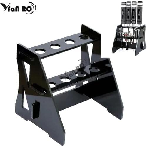 1 Set RC screwdriver tools shelf kit holder holder FPV tool rack storage 8 holes for RC car boat helicopter quadcopter drone